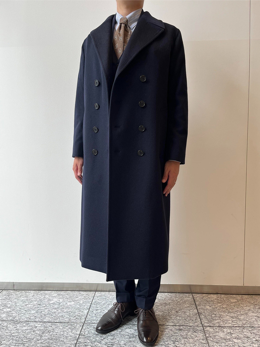 ロング ピーコート ANSNAM - タスマニアウールロングピーコート